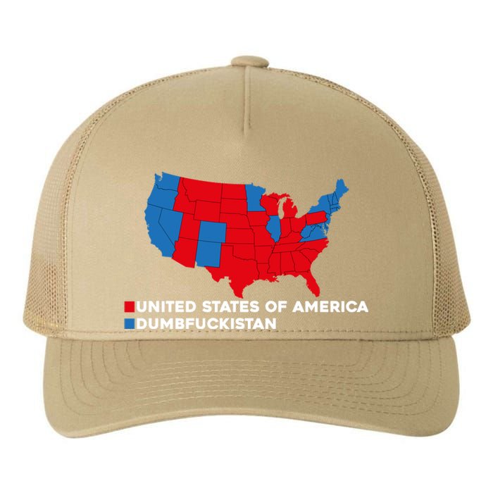 Funny Dumbfuckistan Election Map United States Of America Dumbfuckistan Yupoong Adult 5-Panel Trucker Hat