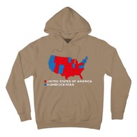 Funny Dumbfuckistan Election Map United States Of America Dumbfuckistan Hoodie