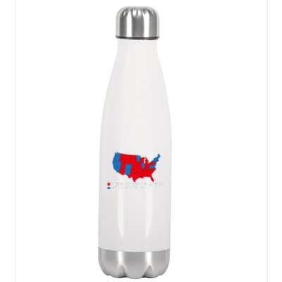 Funny Dumbfuckistan Election Map United States Of America Dumbfuckistan Stainless Steel Insulated Water Bottle