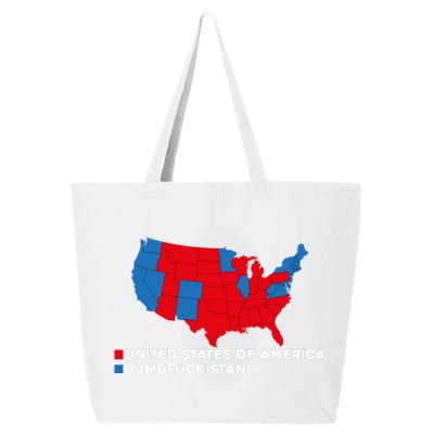 Funny Dumbfuckistan Election Map United States Of America Dumbfuckistan 25L Jumbo Tote