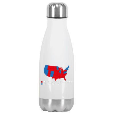 Funny Dumbfuckistan Election Map United States Of America Dumbfuckistan Stainless Steel Insulated Water Bottle