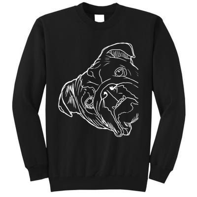 Funny Dog English Bulldog Tall Sweatshirt