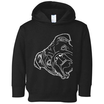 Funny Dog English Bulldog Toddler Hoodie