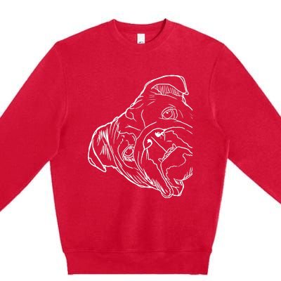 Funny Dog English Bulldog Premium Crewneck Sweatshirt