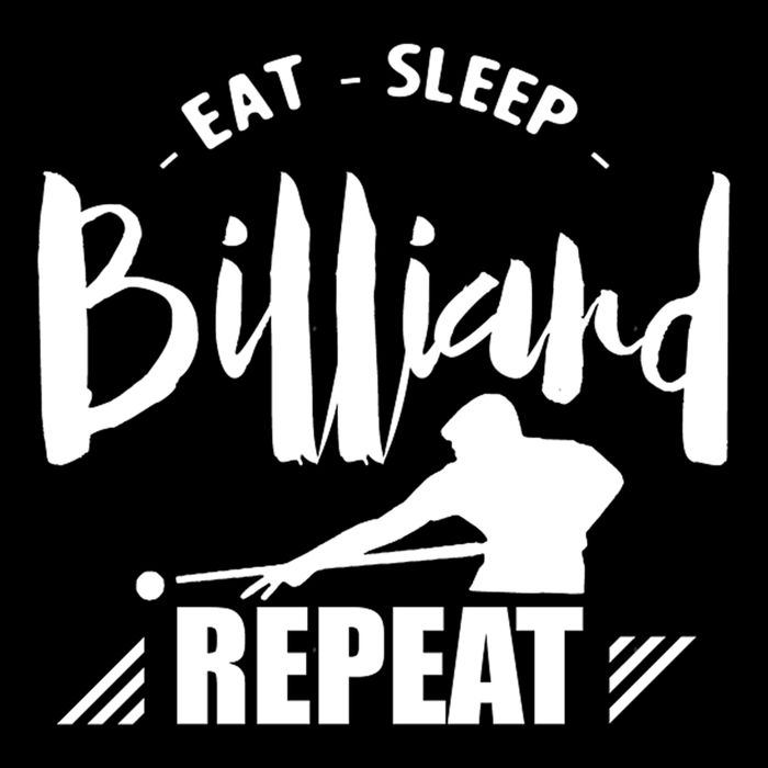 Father's Day Eat Sleep Billiards Repeat Pool Player Gift For Dad Pom Pom 12in Knit Beanie