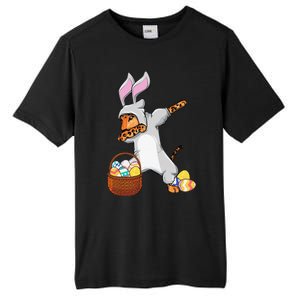 Funny Dabbing Easter Bunny Jaguar Leopard Tall Fusion ChromaSoft Performance T-Shirt