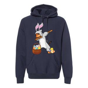 Funny Dabbing Easter Bunny Jaguar Leopard Premium Hoodie