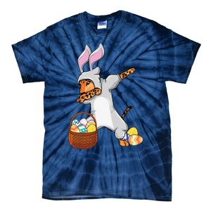 Funny Dabbing Easter Bunny Jaguar Leopard Tie-Dye T-Shirt