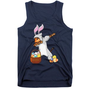 Funny Dabbing Easter Bunny Jaguar Leopard Tank Top