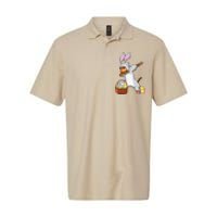 Funny Dabbing Easter Bunny Jaguar Leopard Softstyle Adult Sport Polo