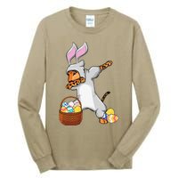 Funny Dabbing Easter Bunny Jaguar Leopard Tall Long Sleeve T-Shirt