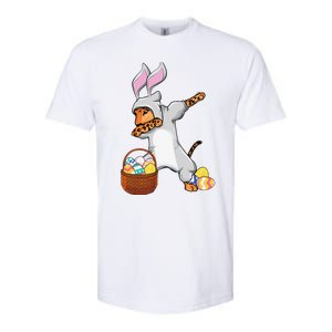 Funny Dabbing Easter Bunny Jaguar Leopard Softstyle CVC T-Shirt