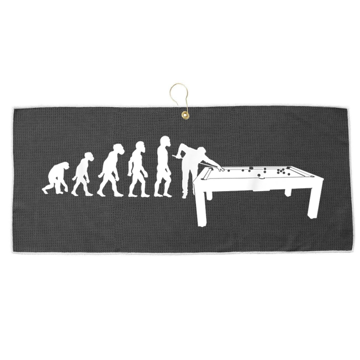 Father's Day Evolution Billiards Sport Gift For Dad Large Microfiber Waffle Golf Towel