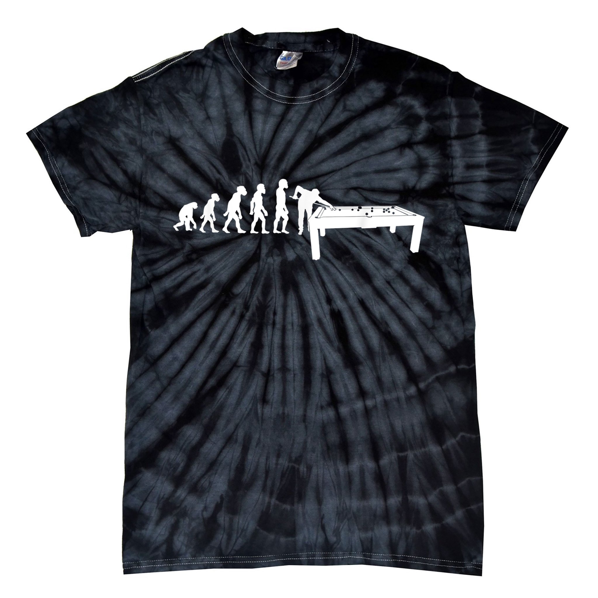 Father's Day Evolution Billiards Sport Gift For Dad Tie-Dye T-Shirt