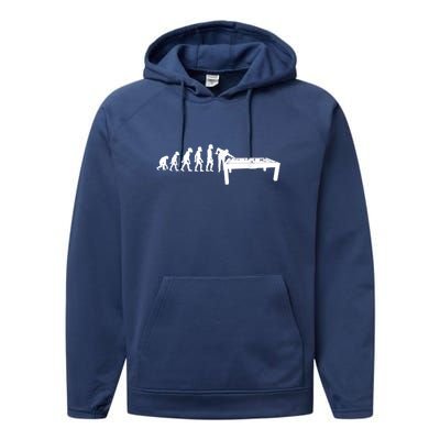 Father's Day Evolution Billiards Sport Gift For Dad Performance Fleece Hoodie