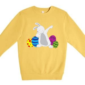 Funny Dabbing Easter Bunny Rabbit For Funny Premium Crewneck Sweatshirt