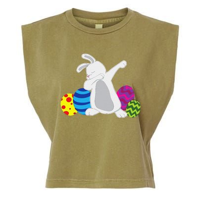 Funny Dabbing Easter Bunny Rabbit For Funny Garment-Dyed Women's Muscle Tee