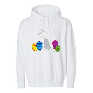 Funny Dabbing Easter Bunny Rabbit For Funny Garment-Dyed Fleece Hoodie