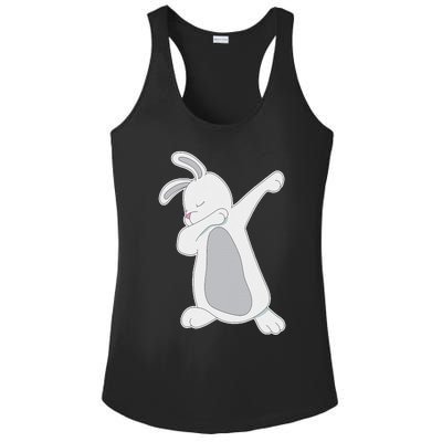 Funny Dabbing Easter Bunny Rabbit For Ladies PosiCharge Competitor Racerback Tank