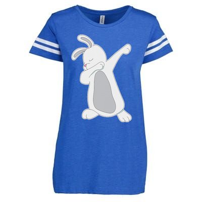 Funny Dabbing Easter Bunny Rabbit For Enza Ladies Jersey Football T-Shirt