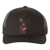 Flower Dandelion Exotic Animal Tropical Bird Pink Flamingo Yupoong Adult 5-Panel Trucker Hat