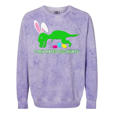 Funny Dinosaur Easter Gift Colorblast Crewneck Sweatshirt