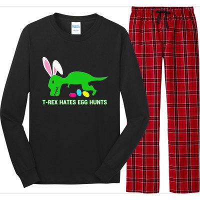 Funny Dinosaur Easter Gift Long Sleeve Pajama Set