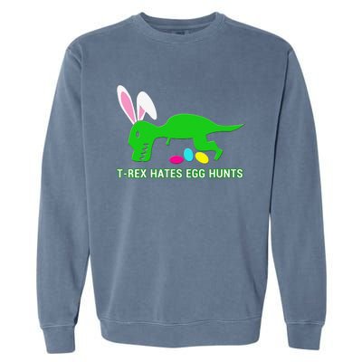 Funny Dinosaur Easter Gift Garment-Dyed Sweatshirt