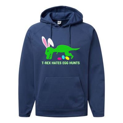 Funny Dinosaur Easter Gift Performance Fleece Hoodie