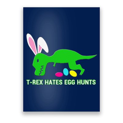 Funny Dinosaur Easter Gift Poster