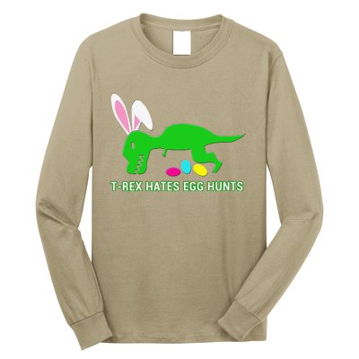 Funny Dinosaur Easter Gift Long Sleeve Shirt