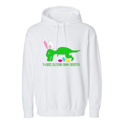 Funny Dinosaur Easter Gift Garment-Dyed Fleece Hoodie