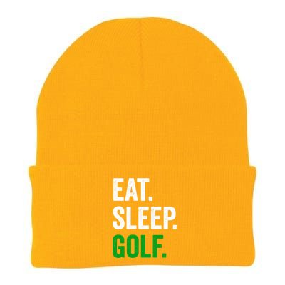 Father's Day Eat Sleep Golf Funny Golf Dad Gift For Dad Knit Cap Winter Beanie