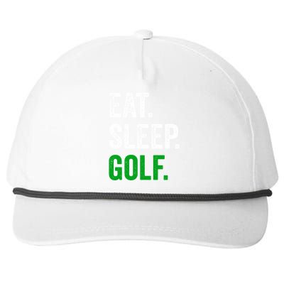 Father's Day Eat Sleep Golf Funny Golf Dad Gift For Dad Snapback Five-Panel Rope Hat