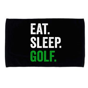 Father's Day Eat Sleep Golf Funny Golf Dad Gift For Dad Microfiber Hand Towel