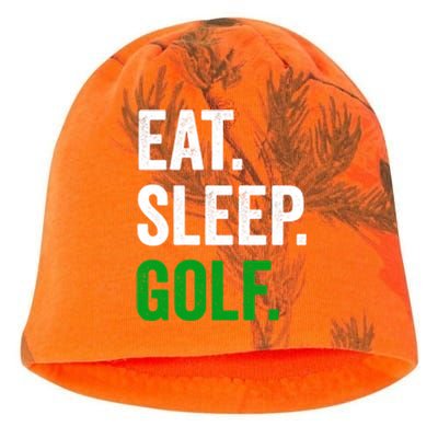 Father's Day Eat Sleep Golf Funny Golf Dad Gift For Dad Kati - Camo Knit Beanie