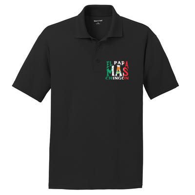 Fathers Day El Papa Mas Chingon Funny Mexican Dad Spanish PosiCharge RacerMesh Polo