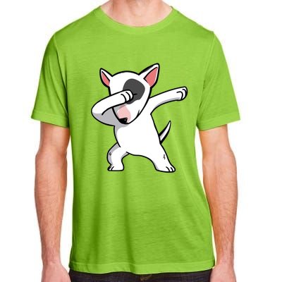 Funny Dabbing English Bull Terrier Dog Birthday Party Gift Funny Gift Adult ChromaSoft Performance T-Shirt