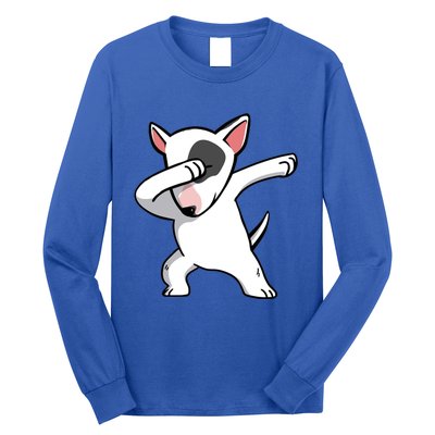 Funny Dabbing English Bull Terrier Dog Birthday Party Gift Funny Gift Long Sleeve Shirt