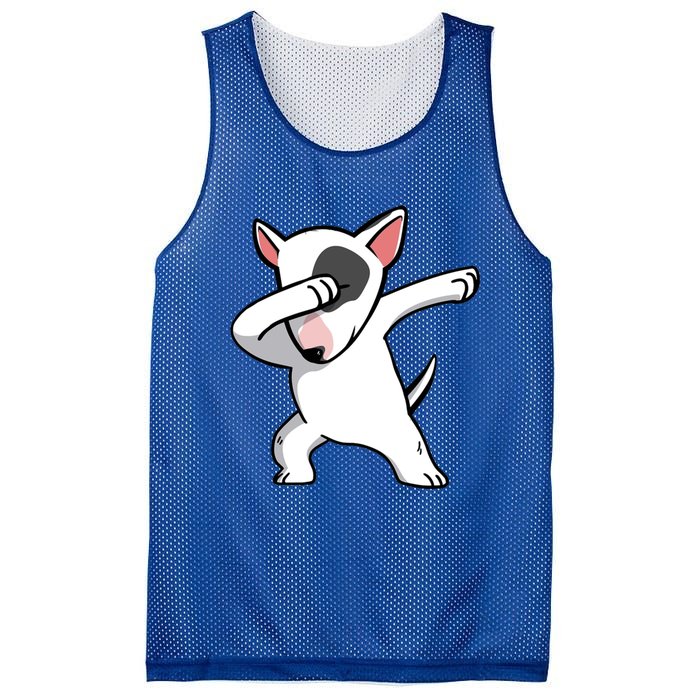 Funny Dabbing English Bull Terrier Dog Birthday Party Gift Funny Gift Mesh Reversible Basketball Jersey Tank