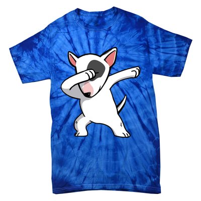 Funny Dabbing English Bull Terrier Dog Birthday Party Gift Funny Gift Tie-Dye T-Shirt