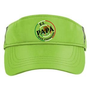 Father Day El Papa Mas Chingon Funny Mexican Dad Adult Drive Performance Visor