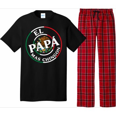 Father Day El Papa Mas Chingon Funny Mexican Dad Pajama Set