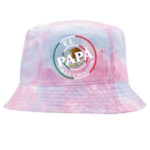 Father Day El Papa Mas Chingon Funny Mexican Dad Tie-Dyed Bucket Hat