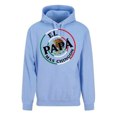 Father Day El Papa Mas Chingon Funny Mexican Dad Unisex Surf Hoodie