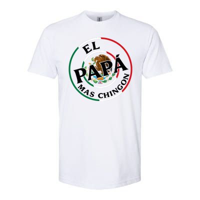 Father Day El Papa Mas Chingon Funny Mexican Dad Softstyle® CVC T-Shirt