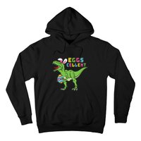 Funny Dinosaur Easter Bunny Eggs Cellent Easter Day Hoodie