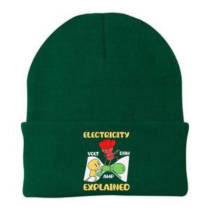 Funny Design Electricity Explained Electrician Electricity Knit Cap Winter Beanie