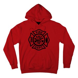 Fire Dept Emblem Badge Firefighter Logo Hoodie