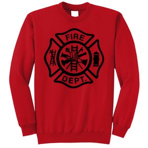 Fire Dept Emblem Badge Firefighter Logo Sweatshirt